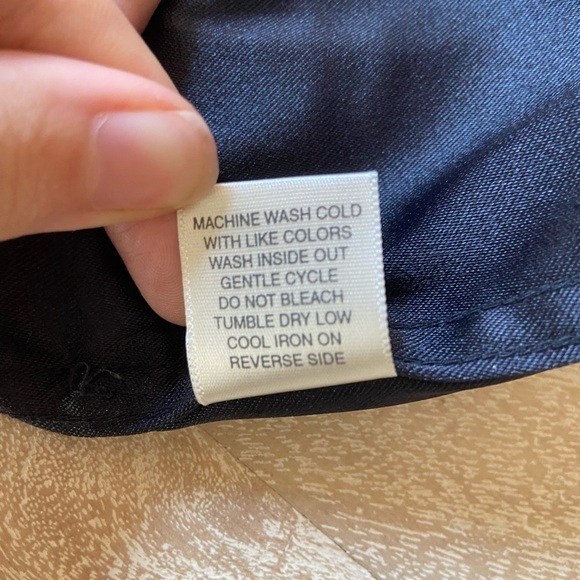 Christopher Banks Cat Snowman Embroidered Holiday Christmas Navy Vintage Blouse - Picture 13 of 14